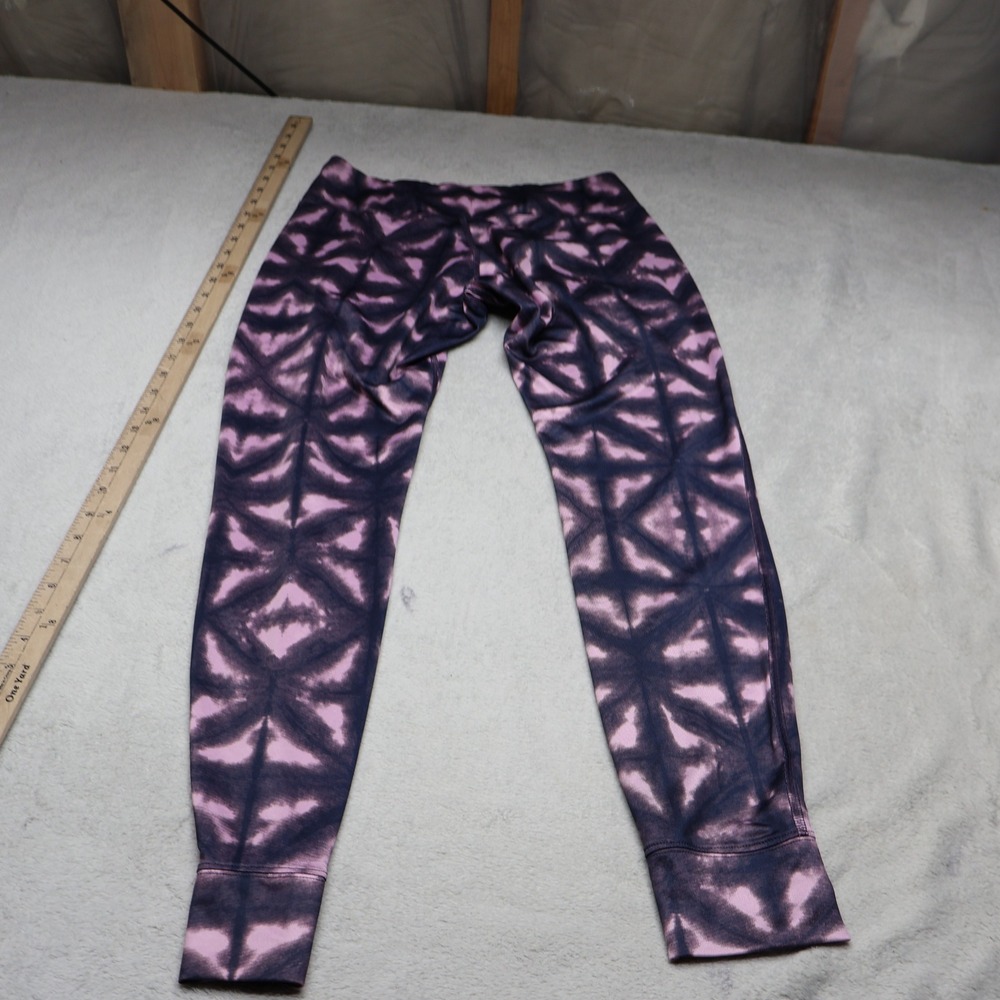 Patagonia Leggings Womens Medium Rose Geometric Capilene 1 Silkweight Yoga 26x30 - Picture 10 of 12